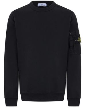 Stone Island Sweater Met Ronde Hals - Blauw