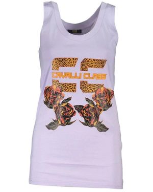 Roberto Cavalli Sleeveless Tops - Purple