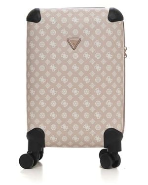 Guess Wilder 4-Wiel Trolley Met Ritssluiting - Naturel