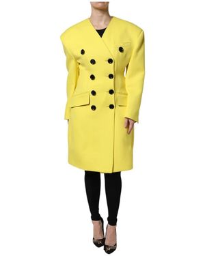 Dolce & Gabbana Double-Breasted Coats - Amarillo