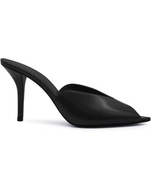 Gia Borghini Heeled Mules - Black