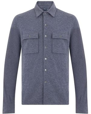Fedeli Lange Mouwen Shirt - Blauw