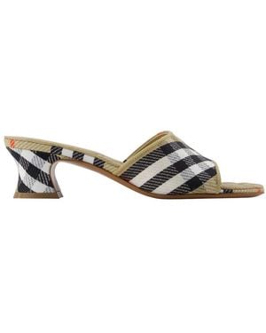 Burberry Lf Sloane Check 45 Sandalen - Meerkleurig