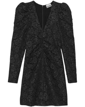 Ganni Short Dresses - Black
