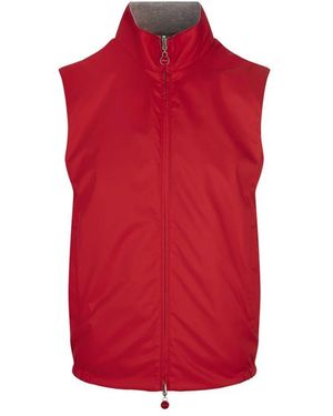 Kiton Rotes polyester viskose elasthan mode