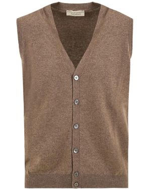 FILIPPO DE LAURENTIIS Sleeveless Jumpers - Brown