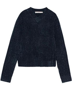REMAIN Birger Christensen Gemütlicher Strickpullover - Blau