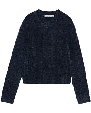 REMAIN Birger Christensen Gemütlicher Strickpullover - Blau