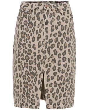 Cream Midi Skirts - Brown