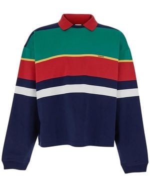 Versace Gestreept Sweatshirt - Blauw