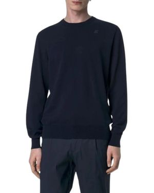 K-Way Truien & Vesten ,Blauw ,Trui Met Ronde Hals