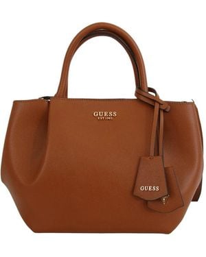 Guess Satchel Cuoio - Braun