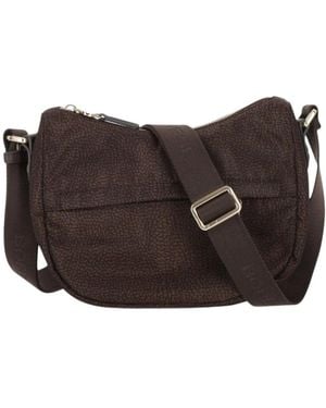 Borbonese Tassen ,Bruin ,Polyester B-Club Luna Bag Mini
