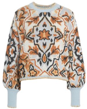 FARM Rio Round-Neck Knitwear - Wit