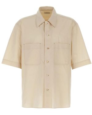 Lemaire Short Sleeve Shirts - Natural