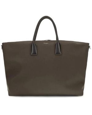 Saint Laurent Tassen ,Bruin ,Leer Giant Bowling Bag