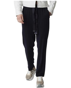 Via Masini 80 Slim-Fit Trousers - Negro