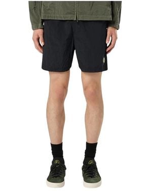 Stone Island Short Shorts - Black