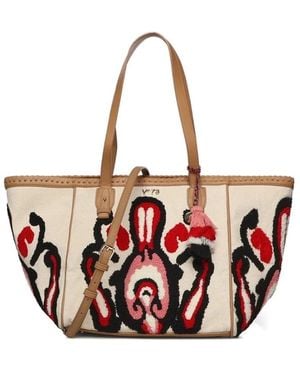 V73 Tote Bags - Red