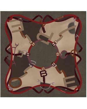 Borbonese Silky Scarves - Marrone