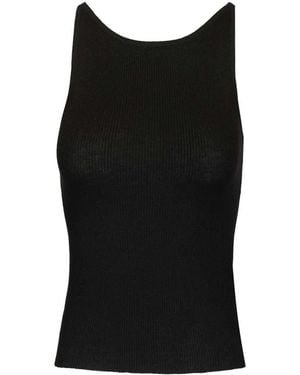 Lisa Yang Sleeveless Tops - Black