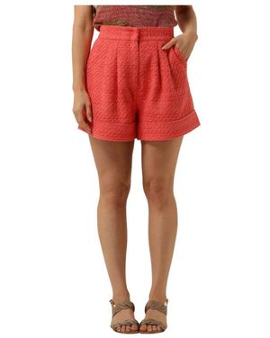 Suncoo Korte Broeken ,Roze ,Katoen Brenda Shorts - Rood