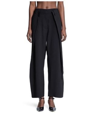 ROKH Plissee-Hose Mit Weitem Bein - Schwarz