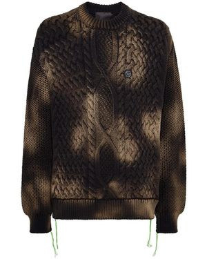 Philipp Plein Pullover Rundhals Smile - Schwarz