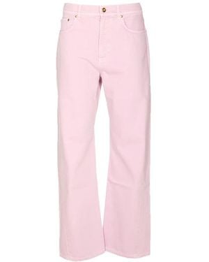 Alberta Ferretti Straight Jeans - Rosa