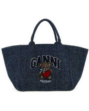 Ganni Shopping Bags - Blue
