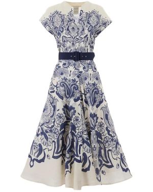 Sara Roka Midi Dresses - Blue
