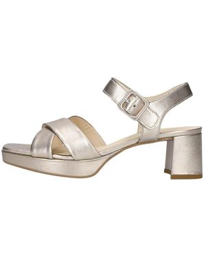 Gabor Schoenen ,Grijs ,953 Sandalen - Metallic