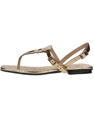 Fabi Flat Sandals - Brown