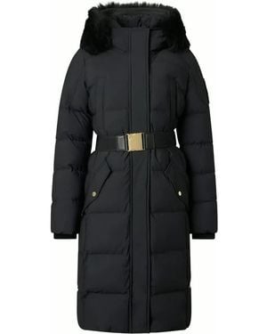 Moose Knuckles Gilded Langer Daunenparka - Schwarz