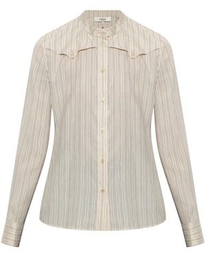 Chloé Overhemden ,Leer Fitted Blouse - Wit