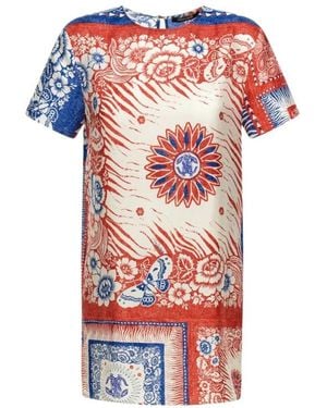 Roberto Cavalli Bandana Print Dress - Rot