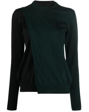 Colville Round-Neck Knitwear - Verde
