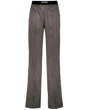 Tom Ford Wide Trousers - Grey