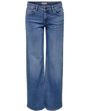 ONLY Onljudy-O Wide Jeans - Blauw