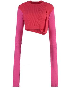 TALIA BYRE Round-Neck Knitwear - Pink
