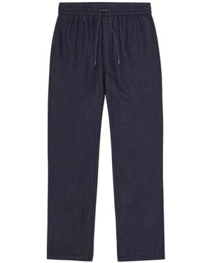 Les Deux Patrick Linnen Broek - Blauw
