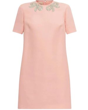 Valentino Geborduurd Minijurkje - Roze
