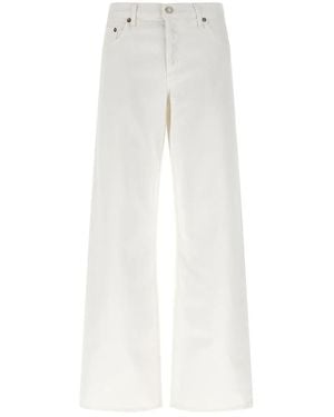 Agolde Wide Trousers - White