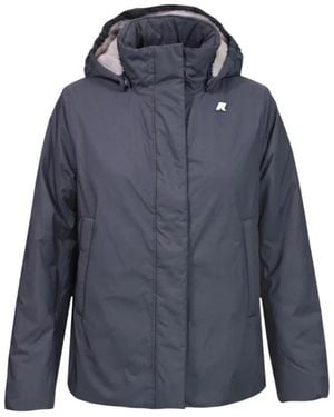 K-Way Jassen ,Blauw ,Leer Marlette Twill Jacket