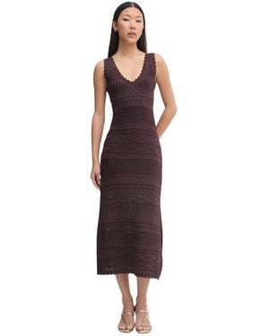 Ermanno Scervino Strick Maxikleid - Rot