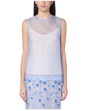 P.A.R.O.S.H. Sleeveless Tops - Blauw