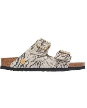 Birkenstock Sliders - Metálico