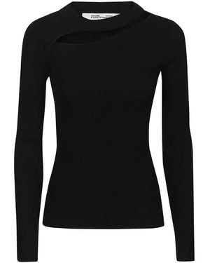Diane von Furstenberg Long Sleeve Tops - Black