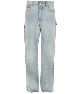 MSGM Jeans ,Blauw ,Katoen Straight Jeans