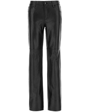 Michael Kors Leather Trousers - Black